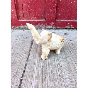 Honey Onyx Crystal Stone Carving Elephant Please Read Description